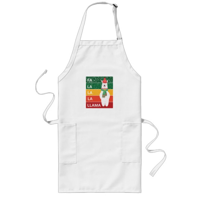 FA LA LA LA LLAMA LONG APRON (Front)