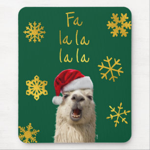 Fa La La La Llama Mouse Pad