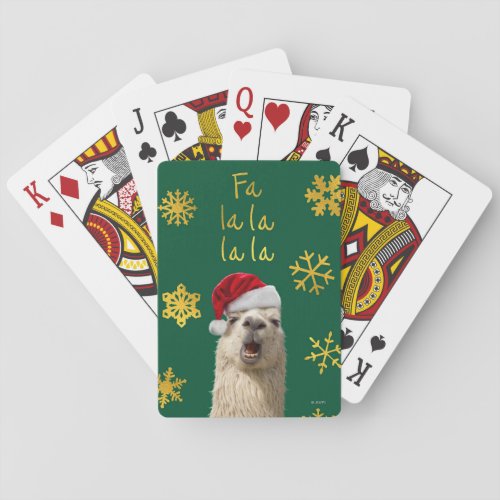 Fa La La La Llama Playing Cards