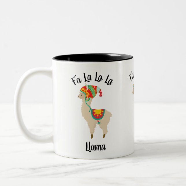 Fa La La La Llama Tea Coffee Mug (Left)