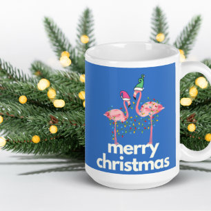 Fa la la la mingo Christmas Flamingo Coffee Mug
