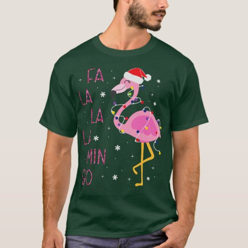 Fa La La La mingo Flamingo for Christmas Xmas Gift T_Shirt