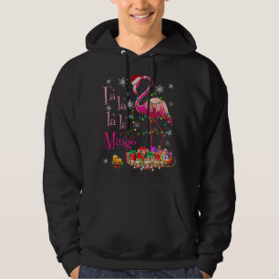 Fa La La La mingo Flamingo for Christmas Xmas Hoodie