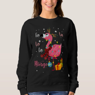 Fa La La La Mingo Flamingo For Christmas Xmas Paja Sweatshirt