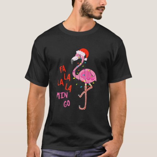 Fa La La La Mingo_Flamingo For Christmas Xmas T_Shirt