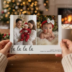 Fa La La La Personalized Family Holiday Card
