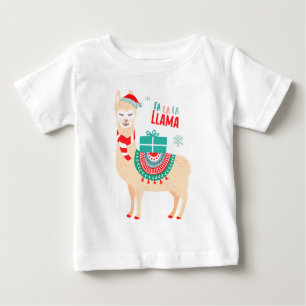 Fa La La Llama Christmas Baby T-Shirt