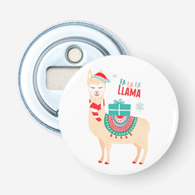 Fa La La Llama | Christmas Bottle Opener (Front)