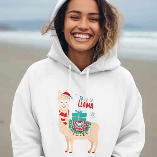 Fa La La Llama  Christmas Hoodie