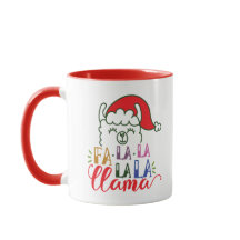 Fa La La Llama Christmas Mug