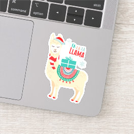 Fa La La Llama   Christmas Sticker