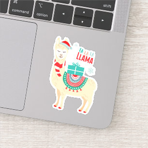 Fa La La Llama Christmas Sticker