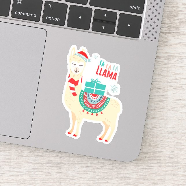 Fa La La Llama | Christmas Sticker (Detail)