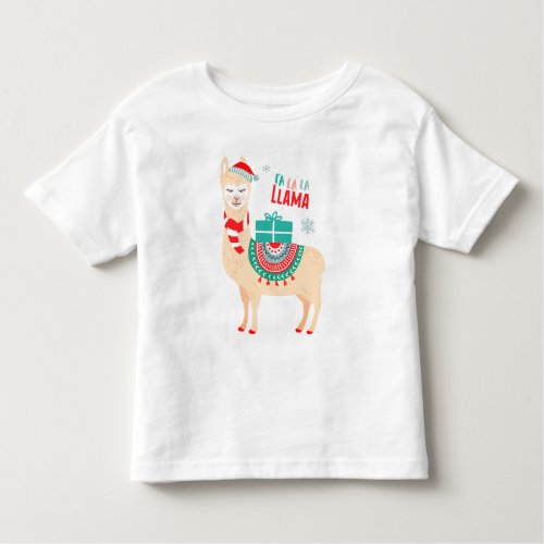 Fa La La Llama  Christmas Toddler T_shirt