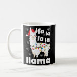 Fa La La Llama Falala Kawaii Snow Lamb Coffee Mug