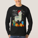 Fa La La Llama Santa Hat Funny Christmas Llamas Ll T-Shirt