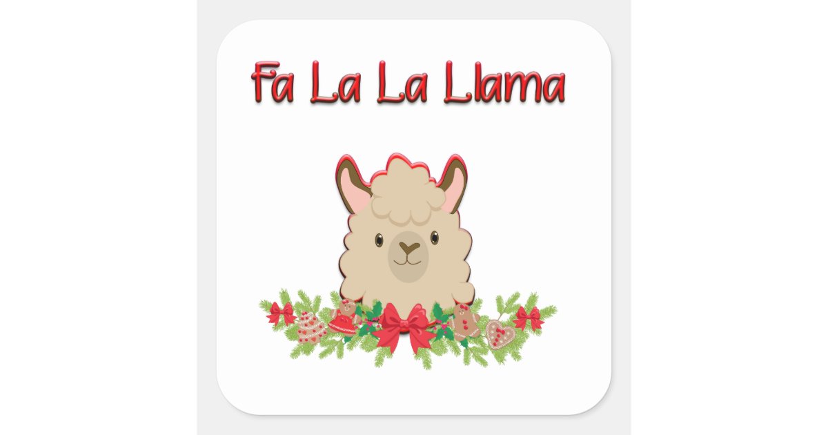 fa la la llama pillow