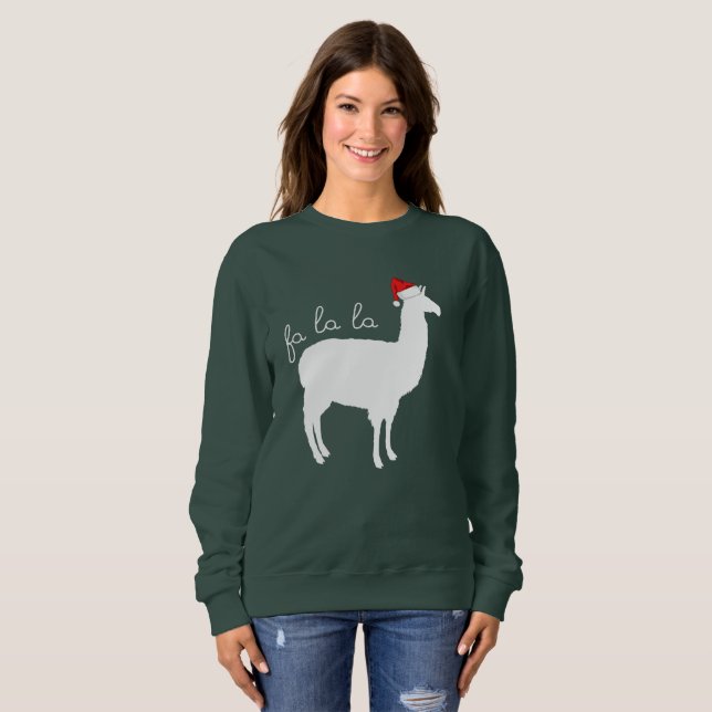 Fa La La Llama Sweatshirt (Front Full)