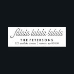 Fa La La Merry Christmas Self-inking Stamp<br><div class="desc">Trendy and chic christmas themed personalized rubber stamps.</div>