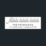 Fa La La Merry Christmas Self-inking Stamp<br><div class="desc">Trendy and chic christmas themed personalized rubber stamps.</div>