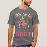 Fa La La Mingo Flamingo Christmas Tree Lights Trop T-Shirt