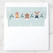 Fa La La Snow Angel Woodland Animals Fun Winter Envelope Liner (In Envelope)