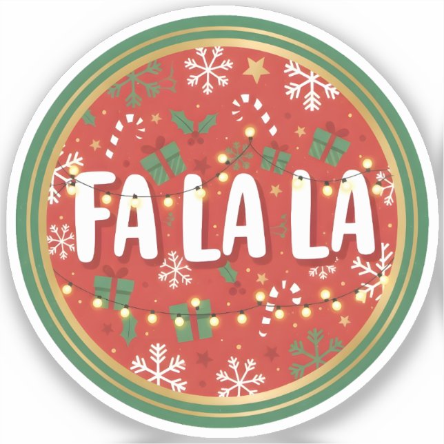Fa La La Sticker (Front)
