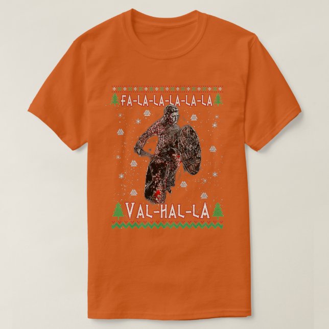 Fa La La Valhalla Viking Christmas Ugly Sweater  (Design Front)