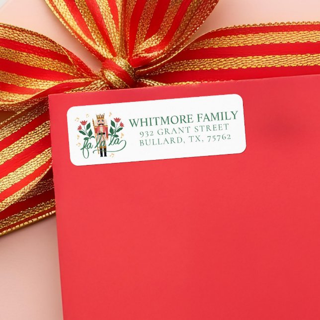 Fa La La Whimsical Nutcracker Ballet Christmas Label (Fa La La Whimsical Nutcracker Ballet Christmas Label)