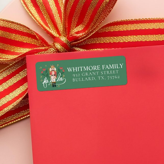 Fa La La Whimsical Nutcracker Ballet Christmas Label (Fa La La Whimsical Nutcracker Ballet Christmas Label)