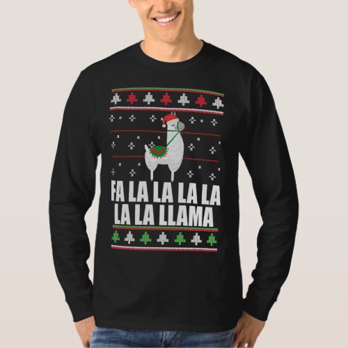 FA LA LLAMA Ugly Christmas Sweater Design Xmas Gif