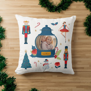 Fa La Oh What Fun Christmas Nutcracker Characters Throw Pillow