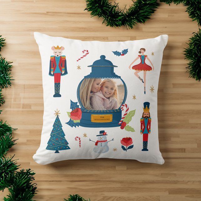 Fa La Oh What Fun Christmas Nutcracker Characters Throw Pillow (Fa La Oh What Fun Christmas Nutcracker Characters Throw Pillow)