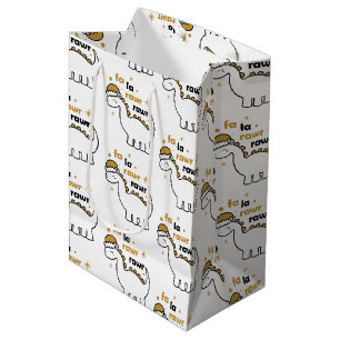 Fa La Rawr Rawr Dinosaur Medium Gift Bag