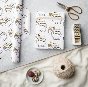 Fa La Rawr Rawr Dinosaur Wrapping Paper