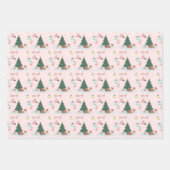 Fa La Winter Wonderland Forest Woodland Animals Wrapping Paper Sheets (Front 3)