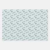 Fa La Winter Wonderland Forest Woodland Animals Wrapping Paper Sheets (Front 2)