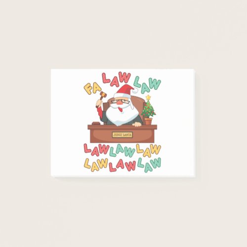 Fa Law Law Lawyer Christmas Santa Judge Post-it Notes Fa Law Law Lawyer Christmas Santa Judge Post-it Notes