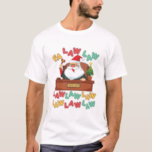 Fa Law Law Lawyer Christmas Santa Judge T-Shirt