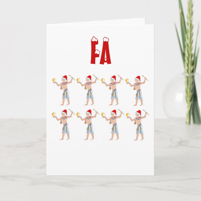 Fa Ra Ra Ra Ra Christmas Card (Front)