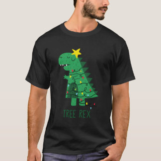 Fa Ra Ra Rawr Tree Rex Merry Dinosaur T-Shirt