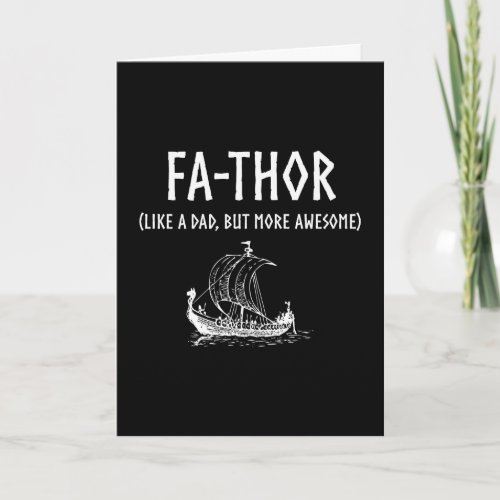Fa_Thor Funny Fathers Day Card
