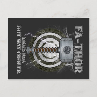 Fa-Thor Like A Dad But Way Cooler Father's Day Postcard