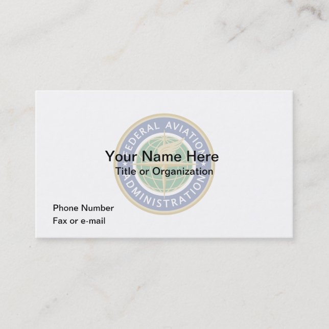 FAA Business Card (Front)