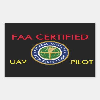 FAA CERTIFIED DRONE STICKER