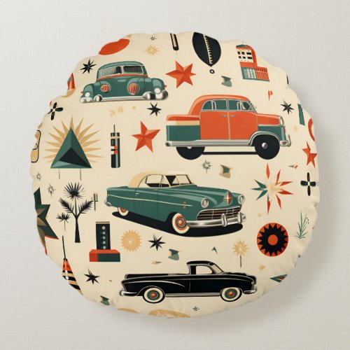 Fab 50s Retro Round Pillow Set