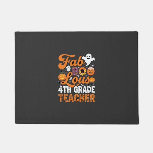 Fab-BOO-Lous 4th Grade Teacher Halloween Doormat
