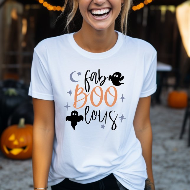 fab Boo lous Funny Ghost Womens Halloween T-Shirt (Creator Uploaded)