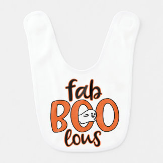 Fab Boo Lous Ghost Halloween Baby Bib