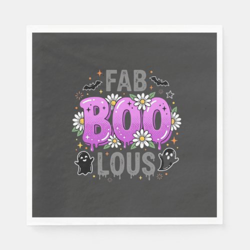 Fab Boo Lous Halloween Ghost Design_1 Napkins